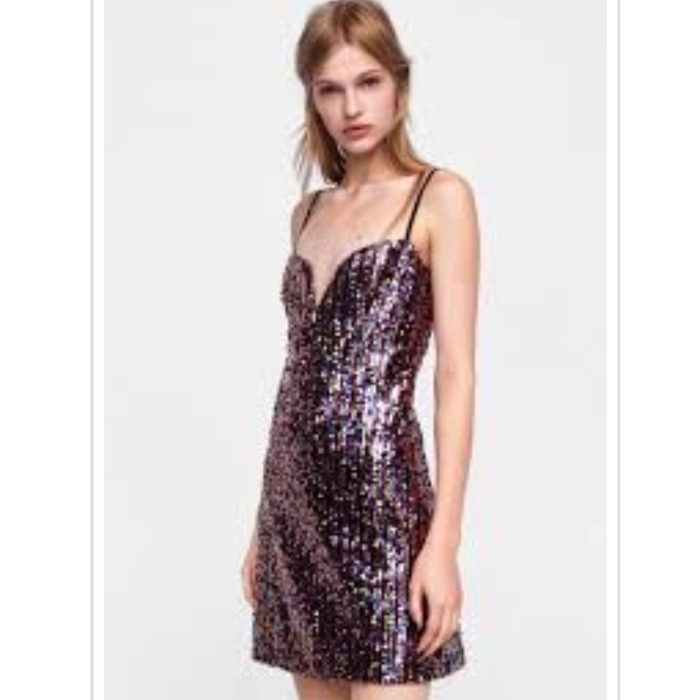 Zara sequin dress